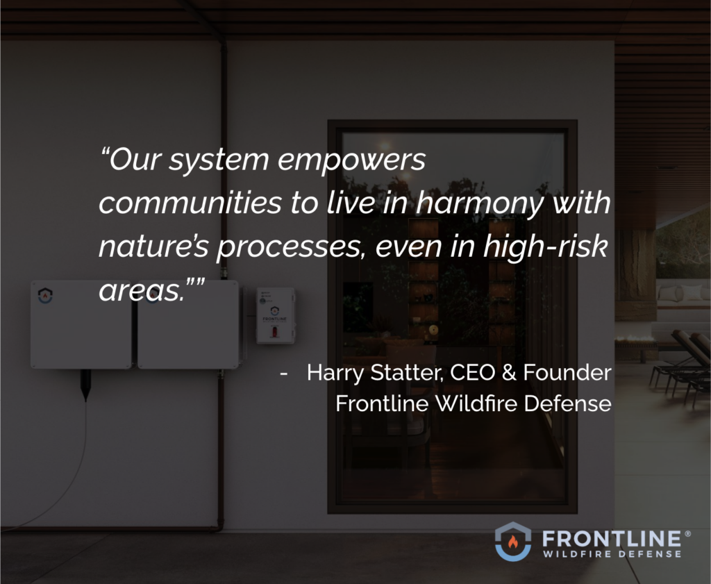 Harry Statter believes it is possible to live in harmony with the process of wildfire. 